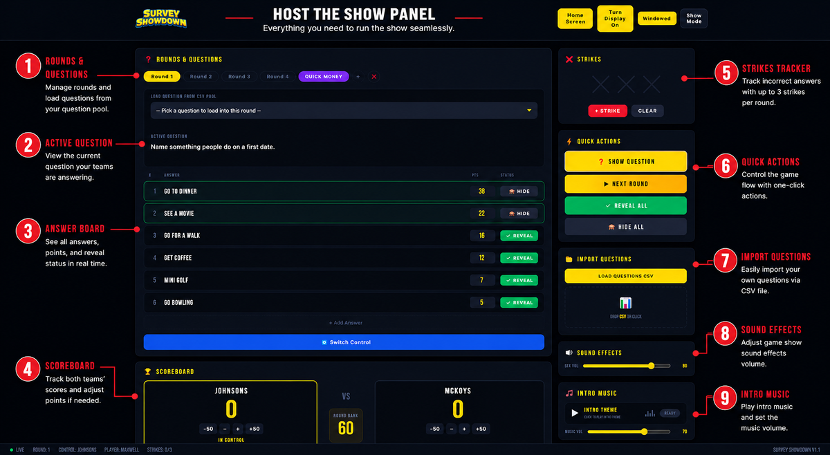 Survey Showdown - The Ultimate Family Game Show
